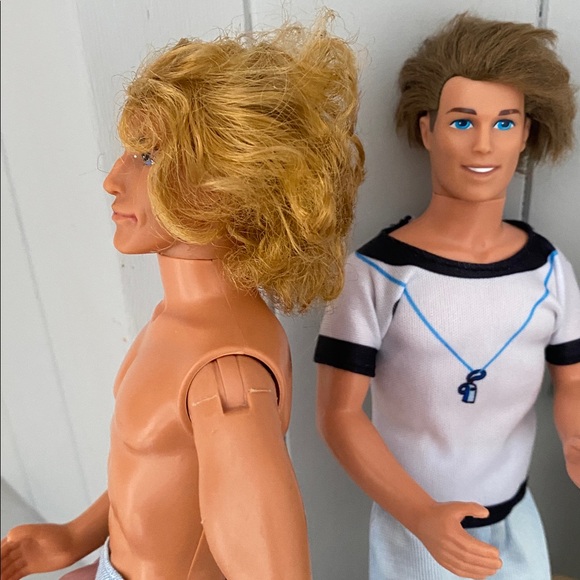 1968 Mattel Ken Doll LOT Life Guard & Surfer with Real Hair Barbie Friend - Picture 8 of 11